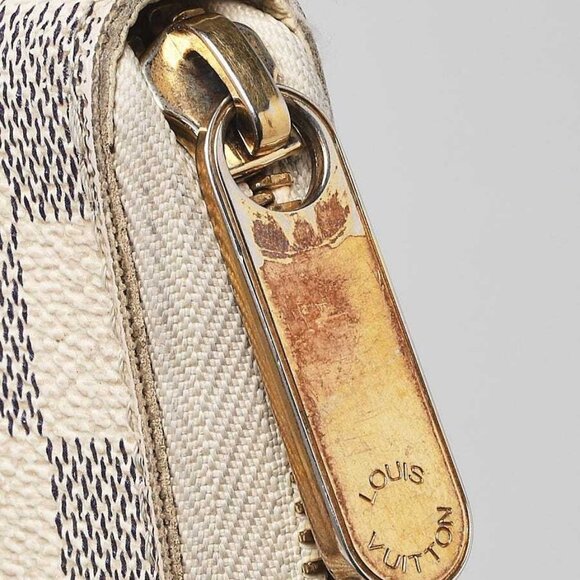 Louis Vuitton Damier Azur Canvas Zippy Organizer Wallet - Picture 4 of 8